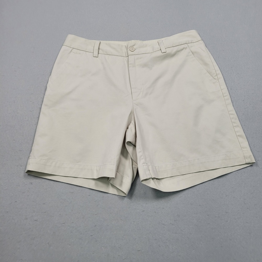 Gap Factory Store Womens Khaki Chino Shorts Size 8 Tan Cotton Casual RN54023